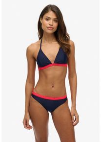 Superdry Damen Triangel-Bikini-Top "TRIANGLE ELASTIC BIKINI TOP", blau, casual, Gr. XL, unifarben, Obermaterial: 82% Polyester, 18% Elasthan,