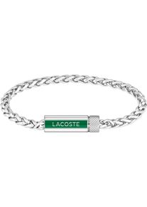 Lacoste Herren Armband "SPELT, 2040337, 2040338, 2040339", Edelstahl, grün, Edelstahl, Armbänder, mit Emaille