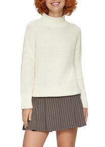 QS Damen Strickpullover, beige, casual, Gr. XXL, unifarben, Strick, Obermaterial: 50% Baumwolle, 50% Polyacryl, Pullover, mit geripptem Rollkragen