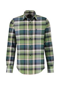 Lerros Herren Karohemd "Lerros Herrenhemd in Karo-Flanellqualität"light ivy grün, Gr. 6XL, 100% Baumwolle, Hemden