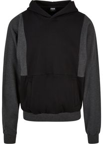Urban Classics Herren Kapuzensweatshirt "Urban Classics Herren Cut On Sleeve Hoody", schwarz, Gr. S, 65% Baumwolle, 35% Polyester, Sweatshirts