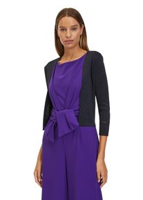 Vera Mont Damen Strickjacke "Vera Mont Strickbolero ohne Verschluss", blau, elegant, Gr. S, Strick, Obermaterial: 80% Viskose, 20% Polyester