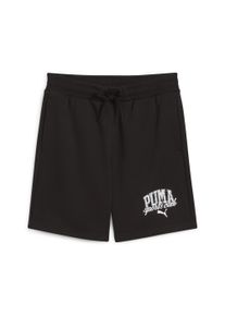 Puma Kinder Sporthose "Puma Class Shorts Jungen", schwarz, Gr. 128, bedruckt, 68% Baumwolle, 32% Polyester, Hosen