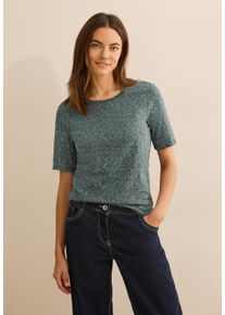 Cecil Damen T-Shirtslate khaki, casual, Gr. XXL, bedruckt, Web, 100% Baumwolle, Shirts, mit grafischem Muster