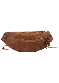 XZONE X-ZONE Damen Umhängetasche, braun, Leder, vintage, Taschen, echt Leder, Made in Italy