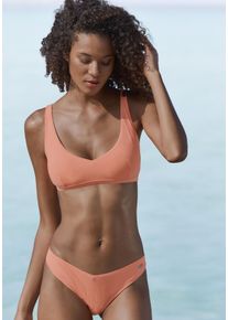 Venice Beach Damen Bustier-Bikini-Top "Lucky", rot, Gr. 34, Strukturmuster, Recycling-Polyamid, Bikini-Oberteile, aus gerippter Strukturware