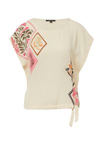 comma, COMMA Damen Fledermausshirt, lila, casual, Gr. 34, bedruckt, Web, Obermaterial: 42% Viskose, 40% Baumwolle, 18% Polyester, Shirts, mit floralem