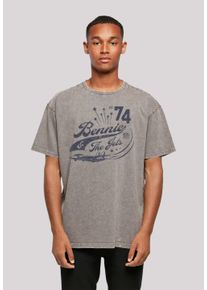 F4NT4STIC Herren T-Shirt "Elton John Bennie And The Jets", grau, casual, Gr. S, Obermaterial: 100% Baumwolle, Shirts, Musik, Band, Logo