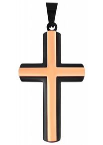 Adelia´s ADELIA ́S Damen Ketten-Anhänger "Neuheit 2025 - moderner Kreuz Anhänger aus Edelstahl", Edelstahl, gold, Edelstahl, Schmuckanhänger