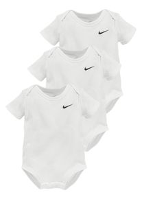 Nike Sportswear Kinder Body "NKB 3PK SWOOSH BODYSUIT", weiß, sportlich, Gr. 68, Single Jersey, Obermaterial: 60% Baumwolle, 40% Polyester.