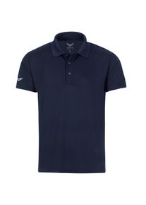 TRIGEMA Herren Poloshirt "TRIGEMA Klassisches Poloshirt COOLMAX", blau, sportlich, Gr. M, 100% Polyester (recycelt), Shirts