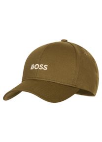 BOSS Damen Baseball Cap "Zed"dunkelgrün 302, casual, unifarben, Twill, Baumwolle, Caps, mit Logostickerei