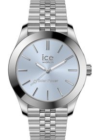 Ice Watch ICE-WATCH Damen Solaruhr "ICE steel - Small - SOLAR 3H", silber, Armbanduhren, Armbanduhr, Damenuhr, Edelstahlarmband, bis 10 bar wasserdicht