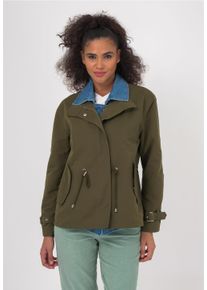 FRESHLIONS Damen Trenchcoat "Zelda", grün, casual, Gr. S, unifarben, 100% Baumwolle, Mäntel, mit stilvollem Reverskragen
