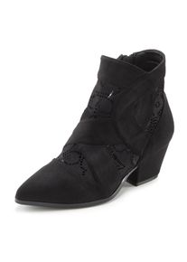 Lascana Damen Stiefelette, Gr. 39, schwarz, Obermaterial: 100% Textilmaterial. Decksohle: 100% Lederimitat. Laufsohle: 100% Synthetik, leicht