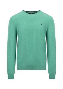 Fynch-Hatton Herren Strickpullover, grün, casual, Gr. M, unifarben, Strick, Obermaterial: 90% Wolle, 10% sonstige Fasern, Pullover, mit Logo Stickerei