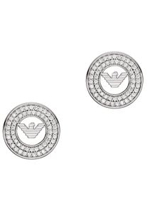 Emporio Armani Damen Paar Ohrstecker "Schmuck Geschenk Silber 925 KEY BASICS EAGLE CORE, EG3629710", Silber 925 (Sterlingsilber), silber, Silber 925