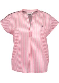 Blue Seven Damen Klassische Bluse "Blue Seven Bluse mit Henley Ausschnitt", pink, Basic, Gr. 38, 100% Baumwolle, Blusen