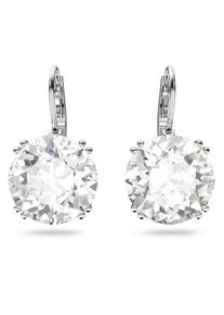 Swarovski Damen Paar Ohrhänger "Millenia Ohrringe, Kristall im Rundschliff, 5628351, 5636567", Metall, silber, Metall, Ohrringe, mit Swarovski