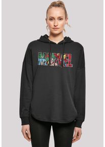 F4NT4STIC Damen Kapuzenpullover "Marvel Avengers Logo Character infill", schwarz, casual, Gr. M, Obermaterial: 100% Baumwolle, Pullover, Print