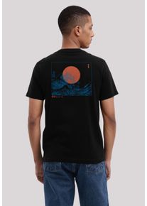 F4NT4STIC Herren T-Shirt "Kanagawa Welle Japan", schwarz, casual, Gr. XXL, Obermaterial: 100% Baumwolle, Shirts, Premium Qualität