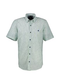 Lerros Herren Kurzarmhemd "Lerros Gestreiftes Herrenhemd in Großen Größen"light peppermint, Gr. XXXL, 60% Polyester, 40% Baumwolle, Hemden