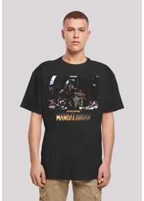 F4NT4STIC Herren T-Shirt "Star Wars The Mandalorian Child On Board", schwarz, casual, Gr. 5XL, Obermaterial: 100% Baumwolle, Shirts, Print