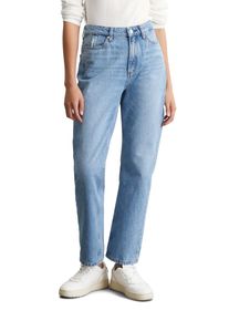 Marc O'Polo Damen Straight-Jeans "ohne Stretch-Anteil", blau, casual, Gr. 31, MARC O'POLO DENIM, unifarben, Obermaterial: 100% Baumwolle, Jeans