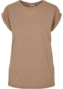 Urban Classics Herren Kurzarmshirt "Urban Classics Damen Ladies Extended Shoulder Tee", grau, casual, Gr. XS, unifarben, 100% Baumwolle, Shirts