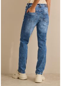 Cecil Damen Comfort-fit-Jeans, blau, casual, Gr. 36, unifarben, Jeans, 78% Baumwolle, 20% Polyester, 2% Elasthan, Jeans, 5-Pocket-Style