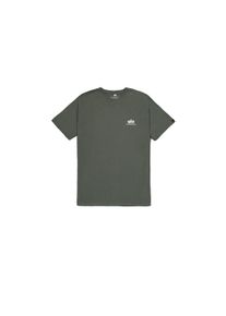 Herren T-Shirt "Alpha Industries Men - T-Shirts Basic T Small Logo", grün, Gr. L, Alpha Industries, Obermaterial: 100% Baumwolle, Shirts