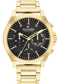 Tommy Hilfiger Herren Multifunktionsuhr "LANCE", gold, Armbanduhren, Quarzuhr, Armbanduhr, Herrenuhr, Datum, Edelstahlarmband