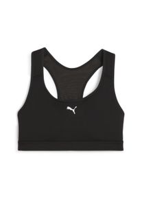 Puma Damen Sport-BH "4KEEPS RUN BH Damen", Gr. M, schwarz, Obermaterial: 23% Elasthan, 77% Polyester; Futter: 94% Polyester, 6% Elasthan; Rückenteil:
