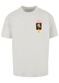 Merchcode Herren T-Shirt "Merchcode Herren Summer - Icecream Heavy Oversize Tee", grau, casual, Gr. XS, bedruckt, 100% Baumwolle, Shirts