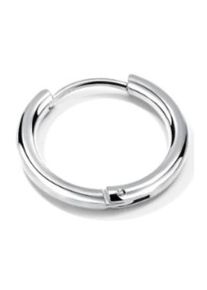 Firetti Damen Single-Creole "Schmuck Geschenk Ohrschmuck einzeln Classic", 14, Edelstahl, silber, Edelstahl, Ohrringe