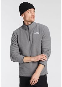 The North Face Herren Fleecepullover "M 100 GLACIER 1/4 ZIP - EU", grau, sportlich, Gr. XXL, Fleece, Obermaterial: 100% Polyester, Sweatshirts, mit