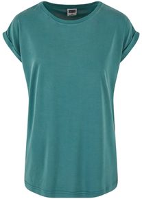 Urban Classics Herren Kurzarmshirt "Urban Classics Damen Ladies Modal Extended Shoulder Tee", grün, casual, Gr. S, unifarben, 77% Modal, 23%