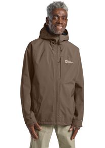 Jack Wolfskin Herren Funktionsjacke "TEMPEST 2L JKT M", braun, sportlich, Gr. L, Obermaterial: 100% Polyester, Jacken