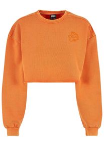Urban Classics Damen Sweater "Urban Classics Damen", orange, Gr. XXL, unifarben, 100% Baumwolle, Sweatshirts