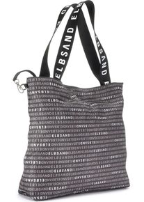 ELBSAND Damen Shopper "Strandtasche", grau, Textil, mehrfarbig, Taschen, XXL Tasche, Handtasche, Schultertasche VEGAN