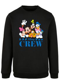 ABSOLUTE CULT Herren Rundhalspullover "ABSOLUTE CULT Herren Mickey Mouse - Disney Friends Crewneck", schwarz, casual, Gr. XS, mehrfarbig, 50%
