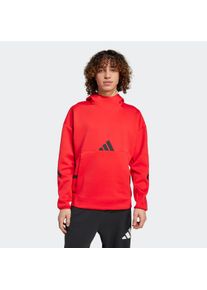Herren Kapuzensweatshirt "M Z.N.E. HD", rot, sportlich, Gr. M, adidas Sportswear, Obermaterial: 57% Polyester, 43% Baumwolle, Sweatshirts