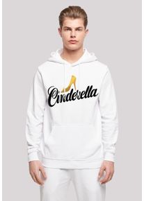 F4NT4STIC Herren Kapuzenpullover "Disney Cinderella Shoe Logo", weiß, casual, Gr. XXXL, Obermaterial: 50% Baumwolle, 50% Polyester, Pullover, Print