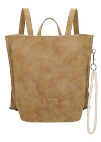 Cityrucksack "Fritzi33N", Fritzi aus Preussen, braun, Polyurethane, casual, Rucksäcke, mit abnehmbarer Schlüsselschlange