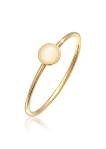 Elli Premium Damen Fingerring "Solitär Rosa Quarz Edelstein 375 Gelbgold", 52mm,mit Steinen, Gelbgold 375, 1mm, rosa, Gelbgold 375, Fingerringe