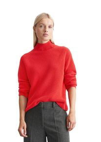 Marc O'Polo MARC O'POLO Damen Strickpullover "aus Organic Cotton", rot, casual, Gr. S, unifarben, Obermaterial: 100% Baumwolle, Pullover