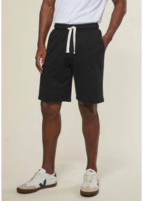 Kangaroos Herren Sweatshorts, schwarz, sportlich, Gr. S, unifarben, angeraute Sweatware, Obermaterial: 60% Baumwolle, 40% Polyester, Hosen, seitliche
