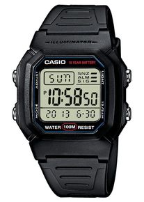 Herren Chronograph, schwarz, CASIO TIMELESS COLLECTION, Armbanduhren, Quarzuhr, Armbanduhr, Herrenuhr, Digitaluhr, Kalender, Stoppfunktion
