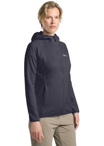 Jack Wolfskin Damen Kapuzenfleecejacke "KOLBENBERG HOODED FZ W", grau, sportlich, Gr. XXL, Obermaterial: 92% Polyester, 8% Elasthan, Jacken,