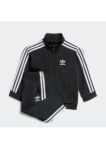 Kinder Trainingsanzug "FIREBIRD TS", schwarz, sportlich, Gr. 74, adidas originals, Obermaterial: 100% Polyester, Sportanzüge